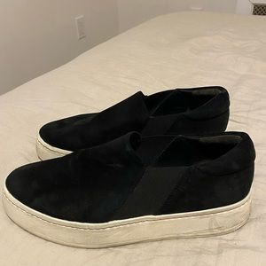 Black Vince slip on sneakers. Women’s Size 10